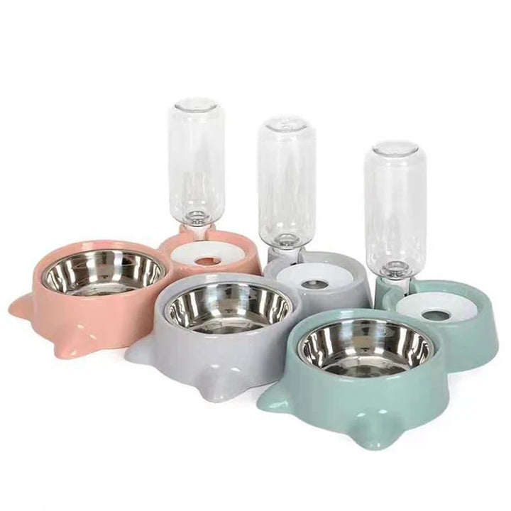 Blue Pet Dog and Cat Bowl Fountain – Automatic Feeder