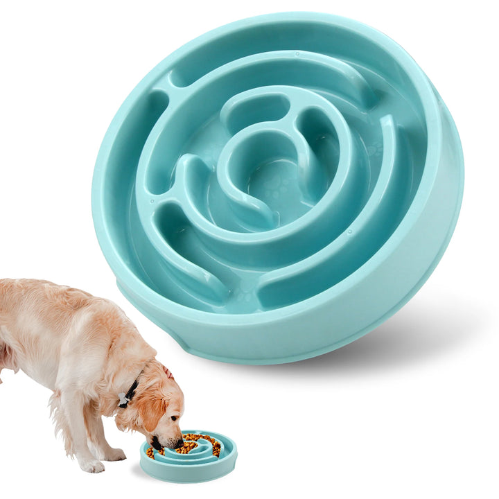 Pet Dog Slow Feeder Bowl, Fun, Non-Slip, Anti-Swallowing