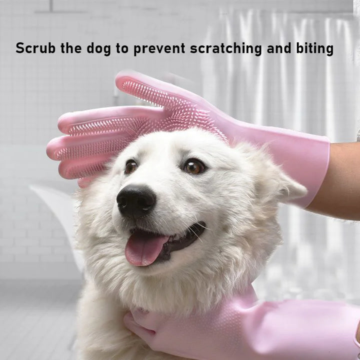 Silicone Pet Bath Gloves – 1/3 Piece Gloves