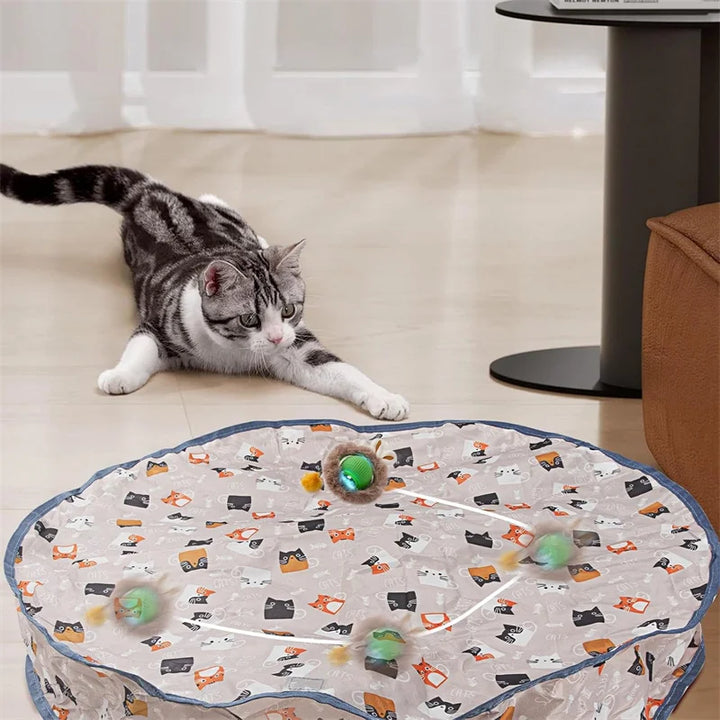 Interactive Cat Toy, Automatic Rolling Ball Cat USB Rechargeable, Antistress Indoor Toys for Cats, Electric Cat Ball Toy