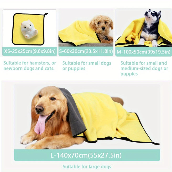 Super soft and absorbent towels for dogs and cats