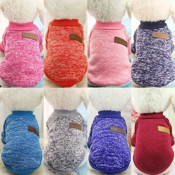 Cat Clothes For Medium Small Dogs Puppy Soft Sweater Autumn Winter Warm Clothing Pet Coat Sweatshirt XS-2XL