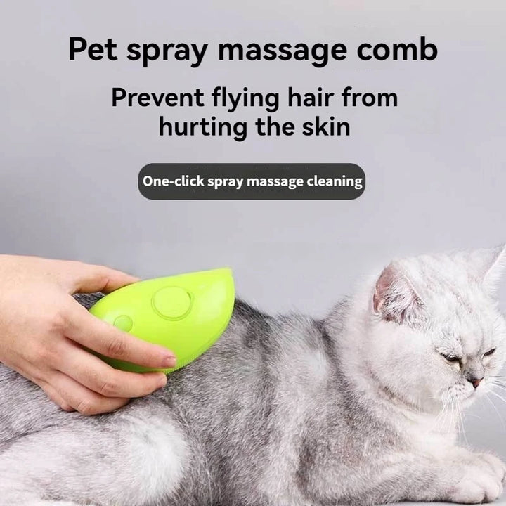 New 3 in 1 Pet Brush Cat Steam Brush Dog Comb