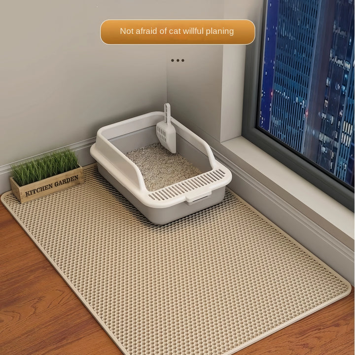 Large Size Cat Litter Mat Eva Waterproof Double Layerat Toilet Mat