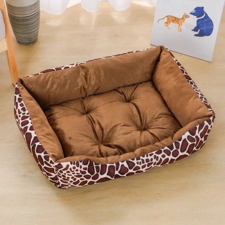 Bed for Dog Cat Pet Square Plush Kennel Medium Small Dog Sofa Bed Cushion Pet Calming Dog Bed House Pet Supplies Accessories