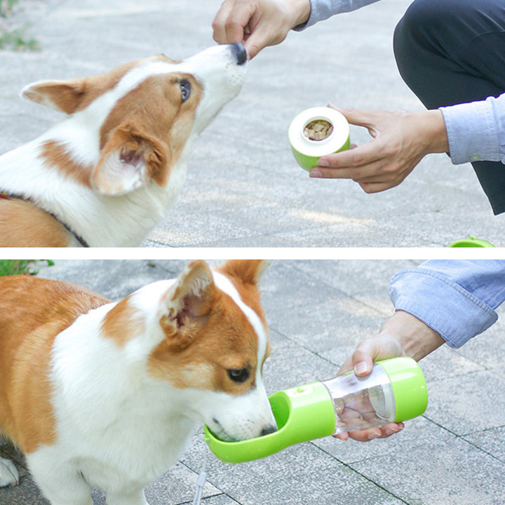 Pet Dog Water Bottle Feeder Bowl Portable Water Food Bottle Pets Outdoor Travel Drinking Dog Bowls Water Bowl for Dogs