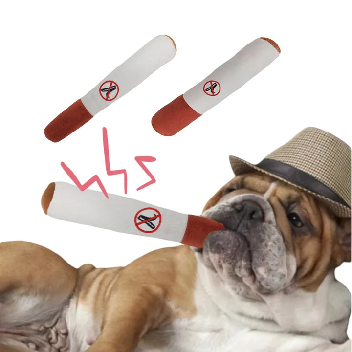 Indestructible Cigar Toy That Makes Noise –