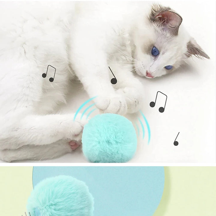 Smart Interactive Cat Toy – Electric Plush Ball