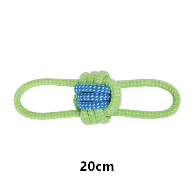 Cotton Ball and Rope Interactive Toy – Chew Toy