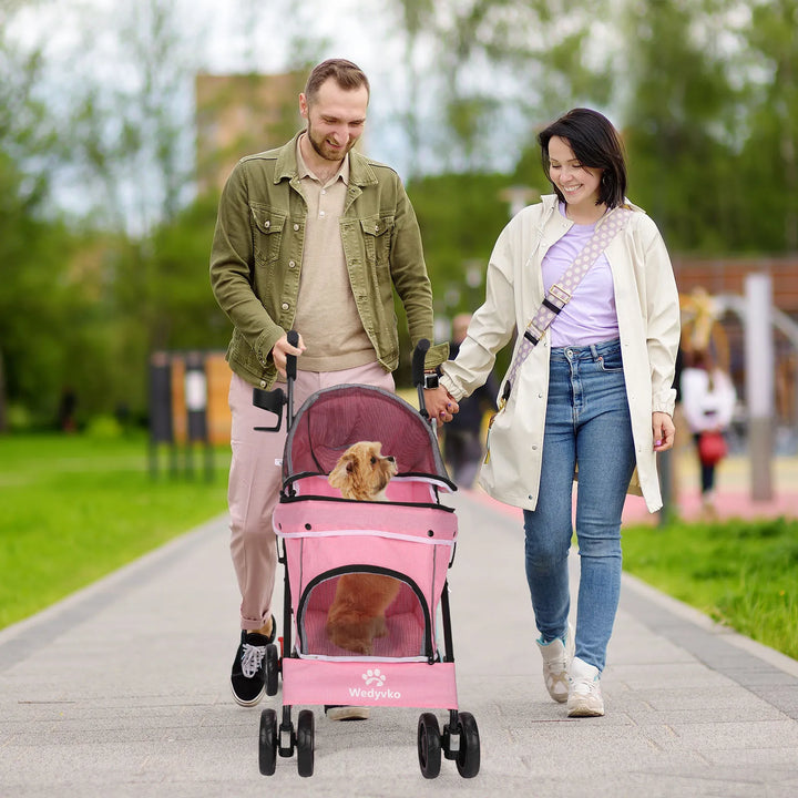 🚗🐾 Foldable Pet Stroller – Comfort and Safety!