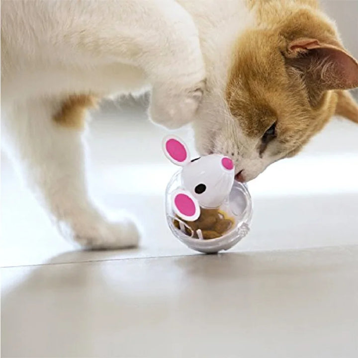 Cat Mice Food Tumbler – Interactive Cat Food Toy Ball