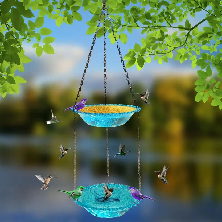 2024 New Double Layer Bird Feeder – Hanging Bird Feeder