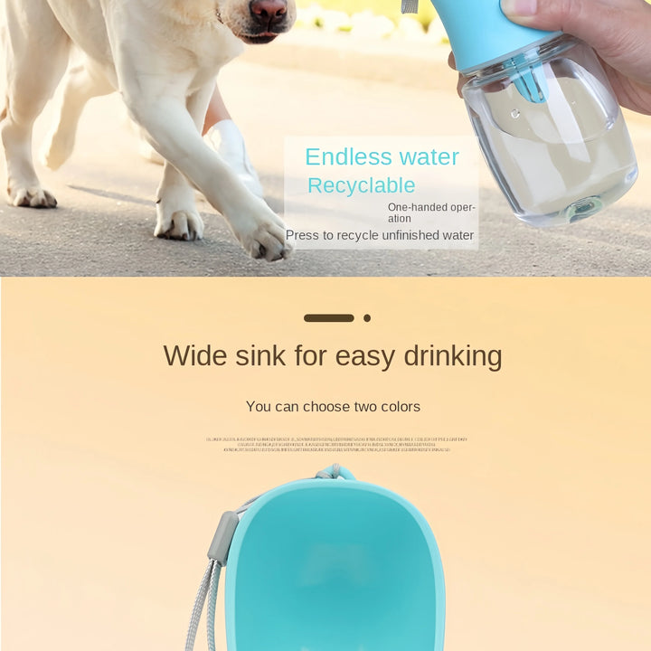 550ml Portable Dog Water Bottle – Foldable