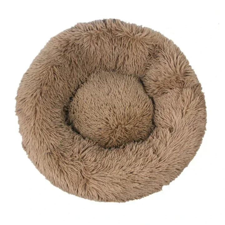 🐾 Round Plush Dog and Cat Bed – Donut Mat