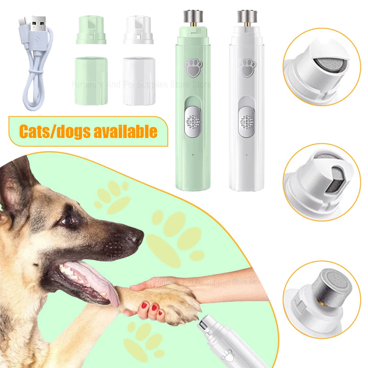 Electric Pet Nail Grinder – USB Rechargeable