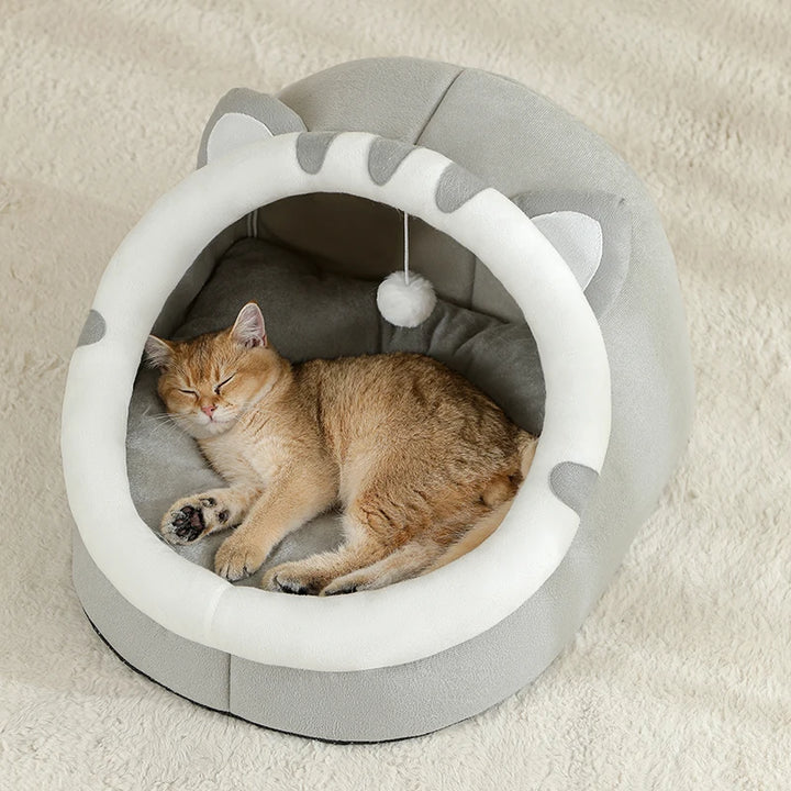 Super Cat Bed Warm Pet House Kitten Cave Cat Cushion