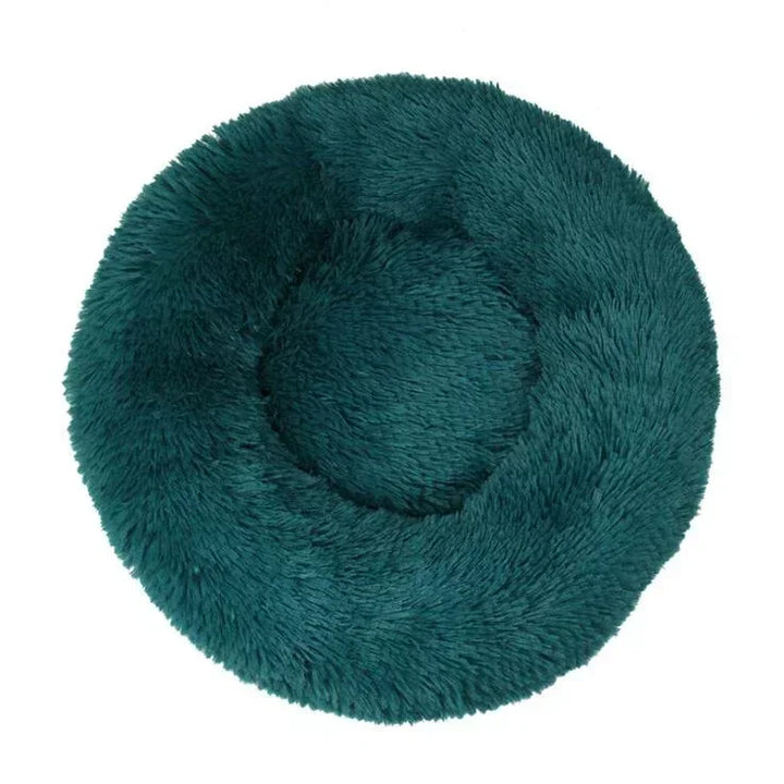 🐾 Round Plush Dog and Cat Bed – Donut Mat