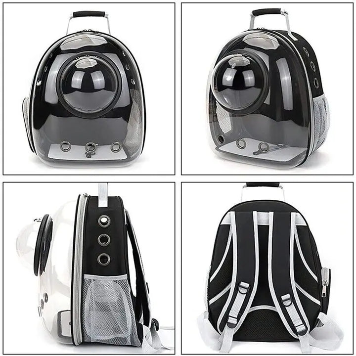 Portable Clear Cat Backpack – Stylish Travel Carrier