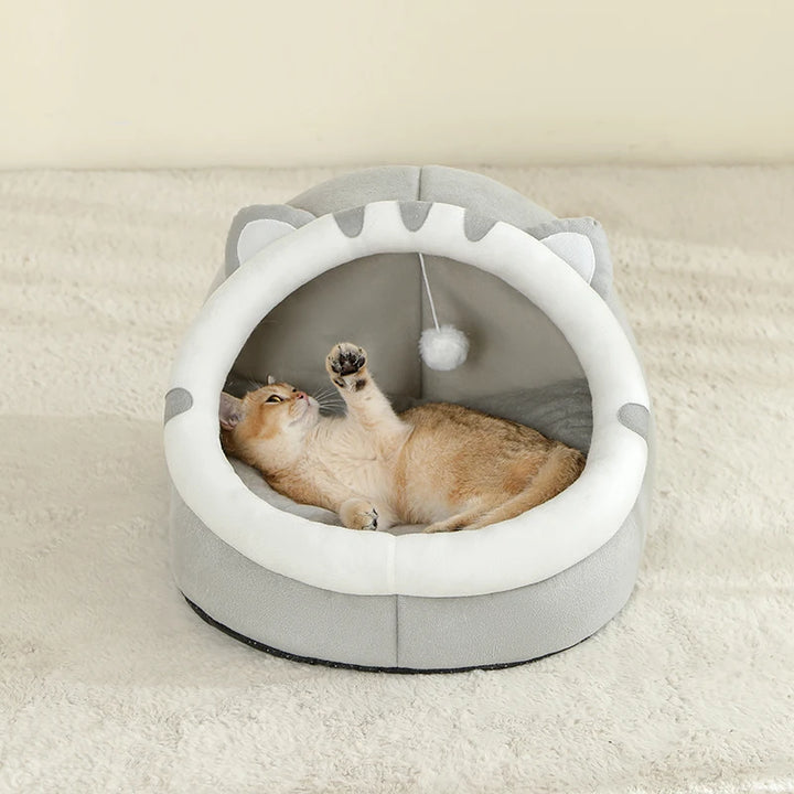 Super Cat Bed Warm Pet House Kitten Cave Cat Cushion