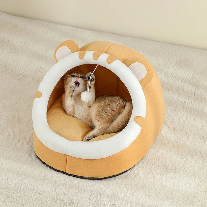 Super Cat Bed Warm Pet House Kitten Cave Cat Cushion