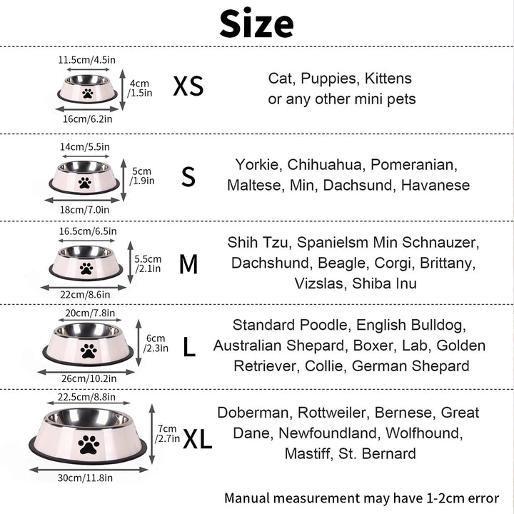 Stainless Steel Pet Bowl – Durable Food Bowl