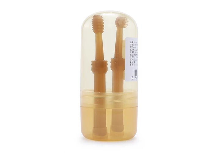 Small Silicone Toothbrush Set for Dogs and Cats