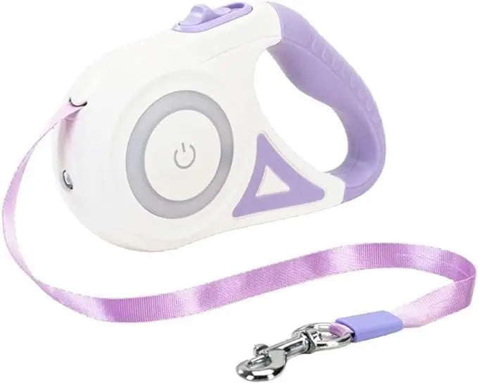 Retractable Leash with Flashlight, LED Front Safety Light