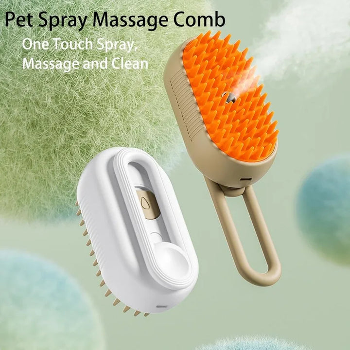 Portable Cat Brush, Steam Spray, Cat Hair Brush