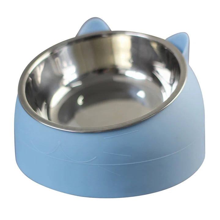 Stainless Steel Cat Bowl with 15° Tilt – Design