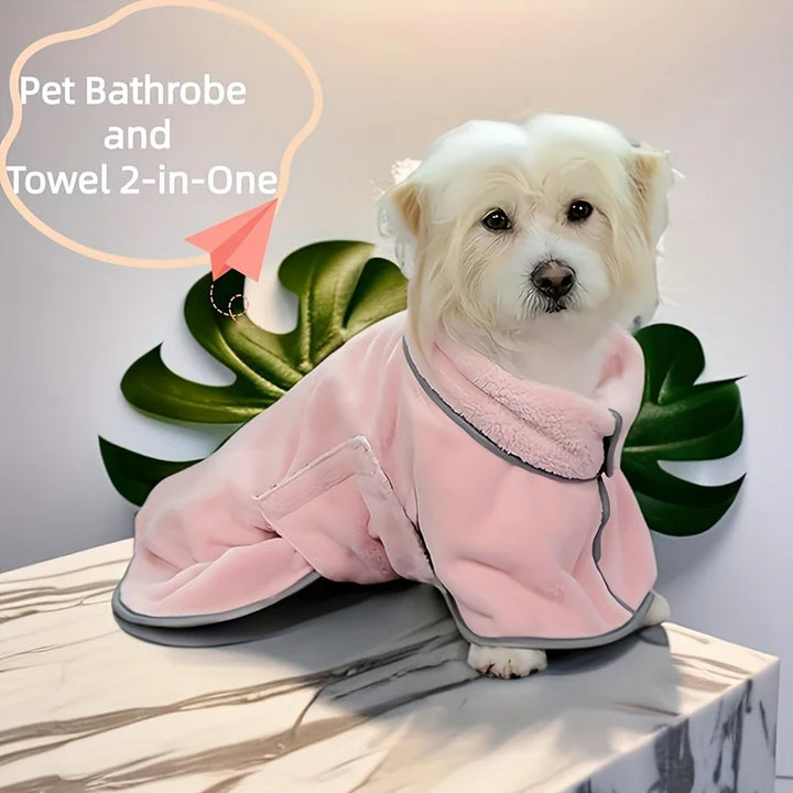 Absorbent Dog Bath Towel – Cooling Bathrobe