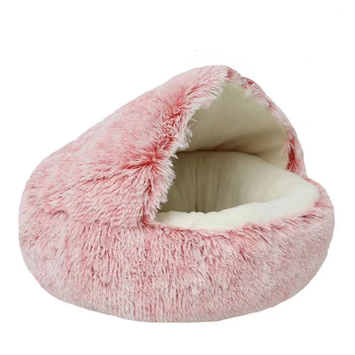 Soft Plush Cat Bed - Cozy Sleeping Nest for Cats and Kittens