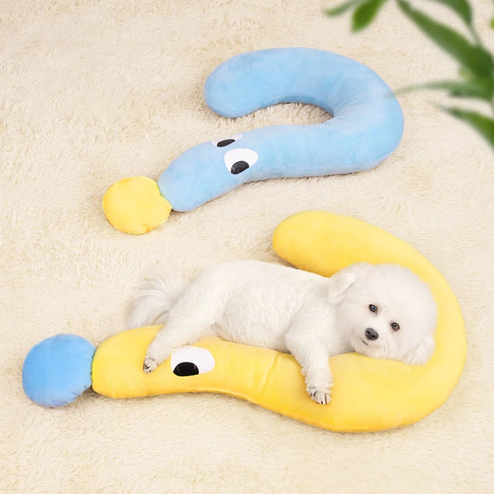 1 Pc Pet Little Pillow U-Shaped Neck Protector Deep Sleep for Puppy Kitten Pillow Dog Cat Headrest Sleeping Pillow Pet Supplies