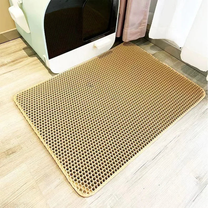 Large Size Cat Litter Mat Eva Waterproof Double Layerat Toilet Mat