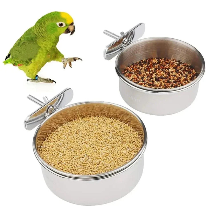 Food Dish for Parrots and Small Pets – Water Drinker