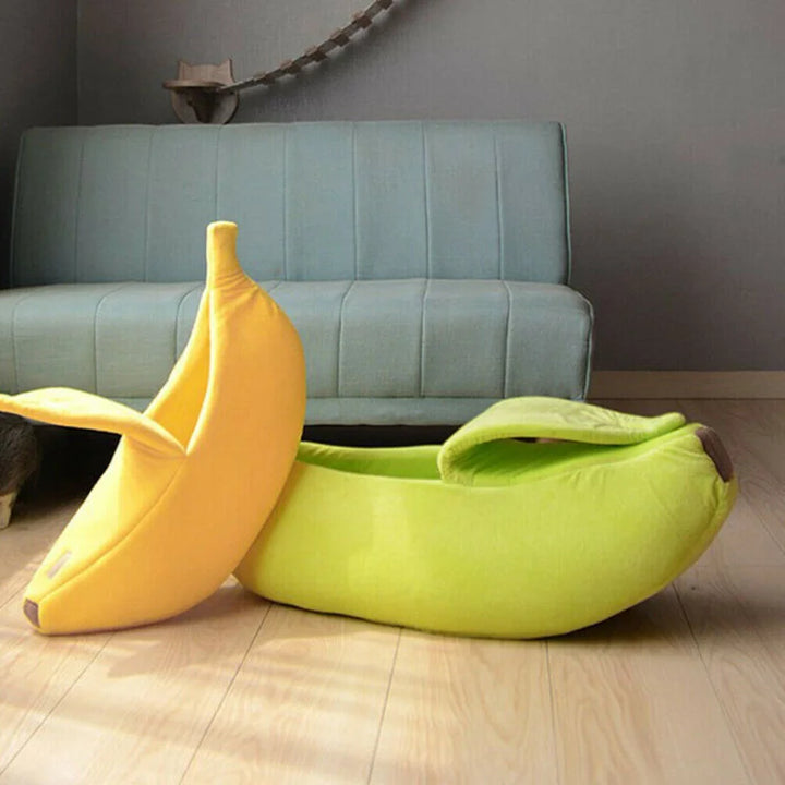 Banana Cat Bed Funny House Cute Cozy