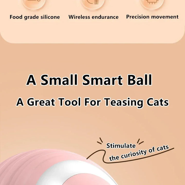 Smart Interactive Cat Ball - Electronic Rolling Toy