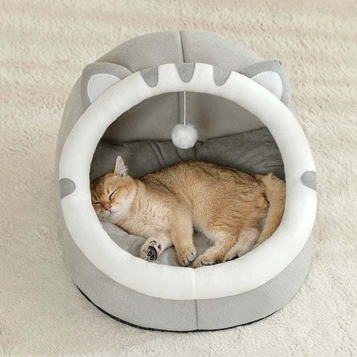 Super Cat Bed Warm Pet House Kitten Cave Cat Cushion