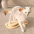 Cat Scratcher Toy Wooden Cat Scratching Toy Arch With Rotating Turntable Pet Engagement Toy Ball Track Cat Scratching Board For