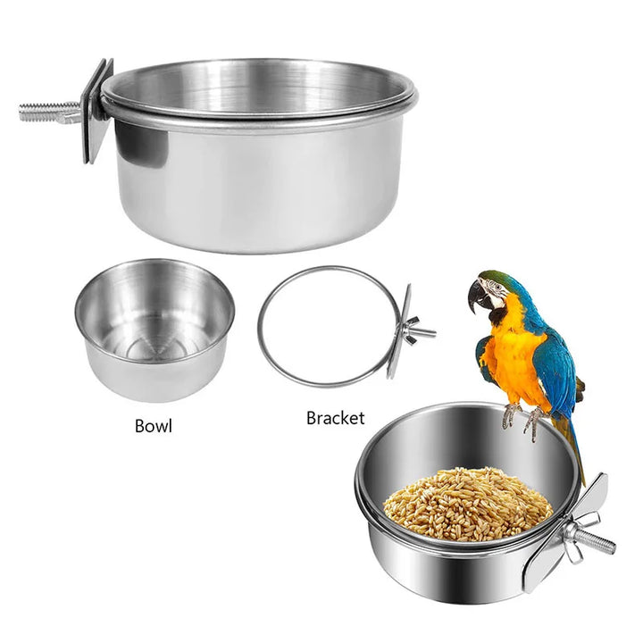 Food Dish for Parrots and Small Pets – Water Drinker