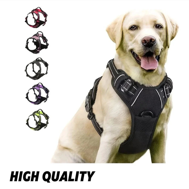 Dog Harness No Pull Reflective Dog Harness Vest with Easy Control Handle For Small Large Dogs Outdoor walking Training Supplies