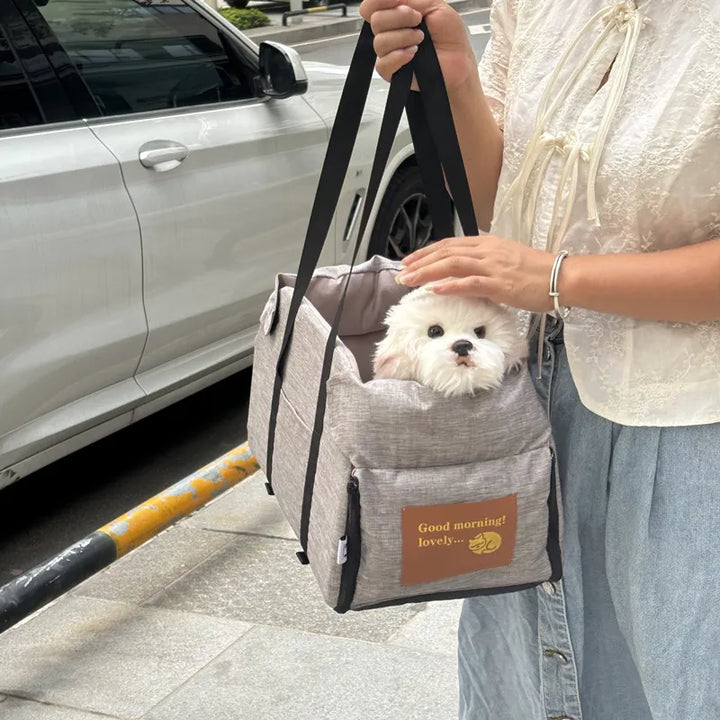 Portable Dog Car Seat – Safe and Cozy Travel Carrier