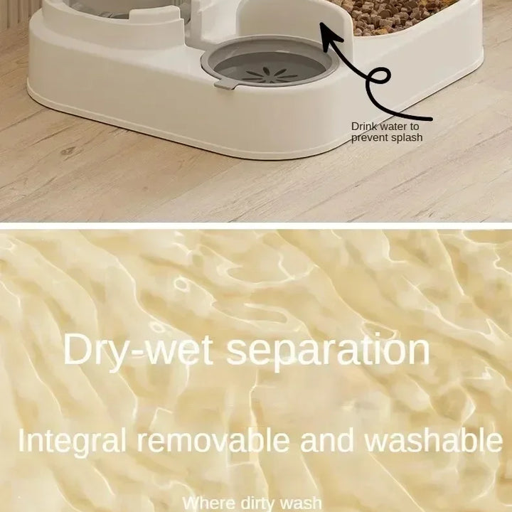 Automatic Feeder Food Bowl with Water Fountain