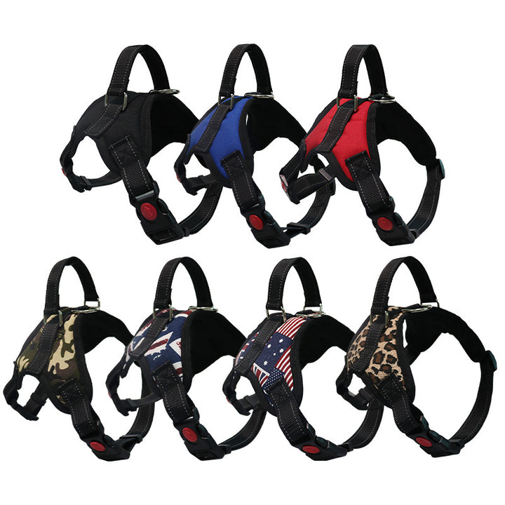 Pet Dogs Adjustable Harness Small and Large Dog Harness Vest,150cm Strong Dog Leash Pet Leashes Reflective Leash Drag Pull Tow