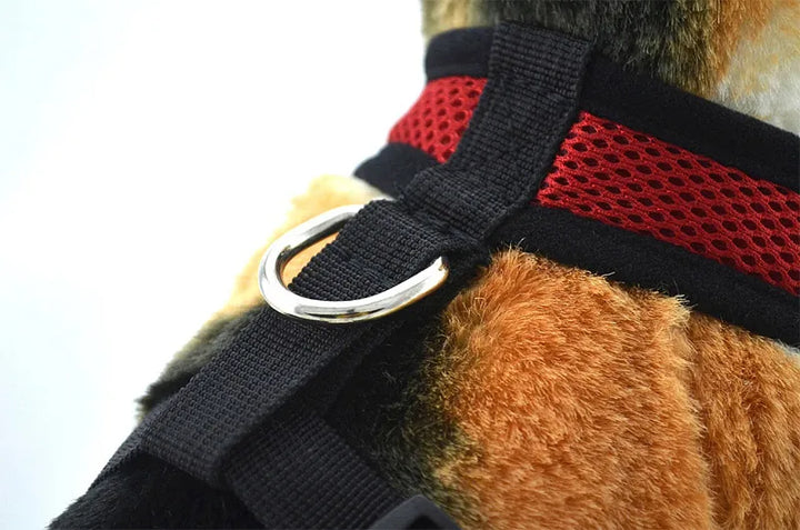 Pets Dog Harness For Small Dogs Cats No Pull Breathable Mesh Chest Strap Safety Dog Harness Vest Adjustable Collar Breast-Band