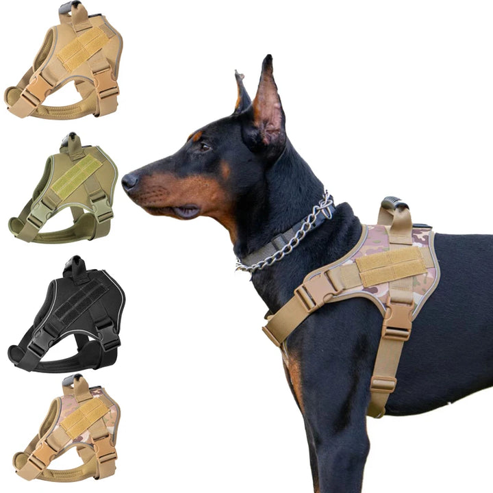 Tactical Dog Harness Pet Doberman Pinscher Vest