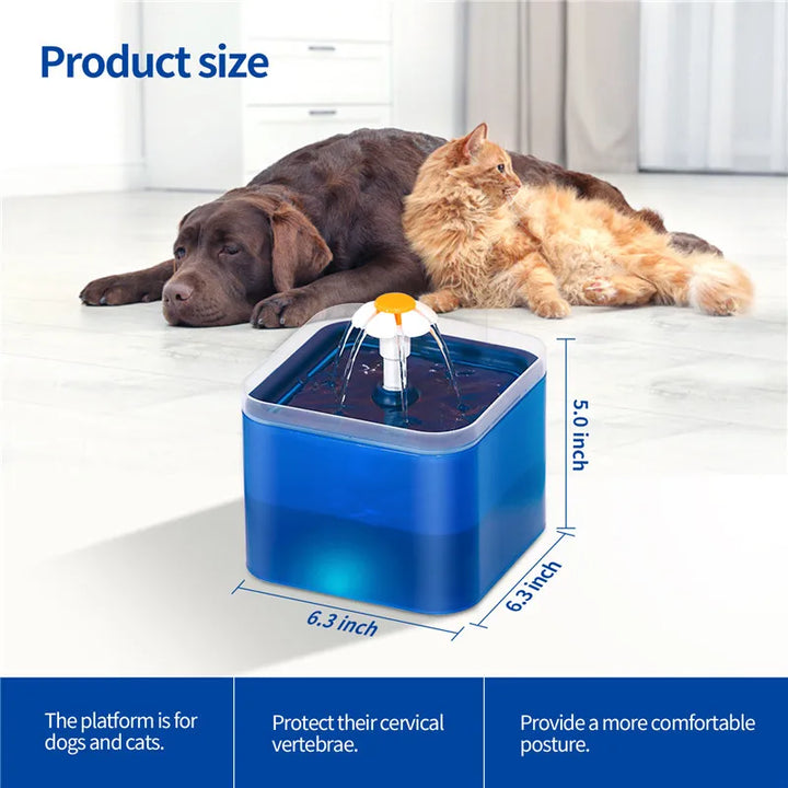 2L Automatic Water Fountain for Dogs and Cats