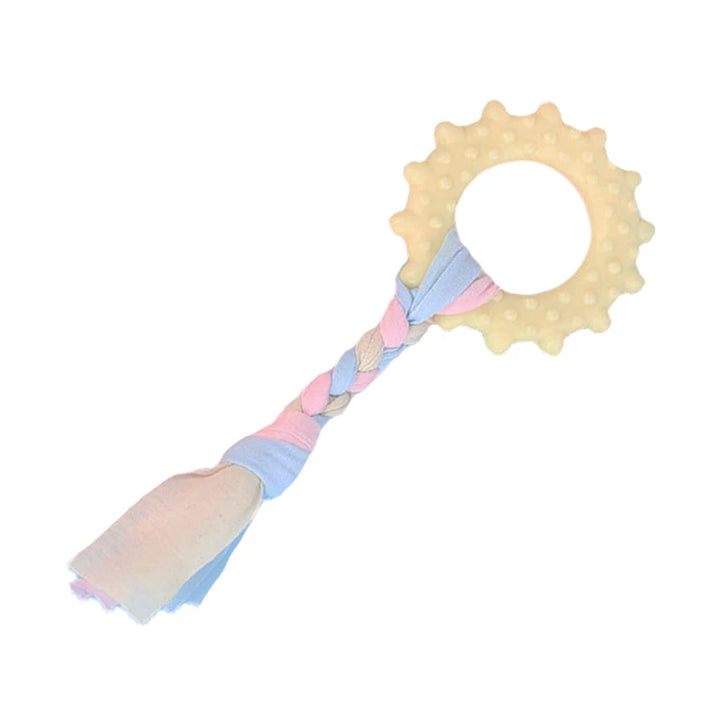 Pink Rubber Bone - Durable and Fun Chew Toy