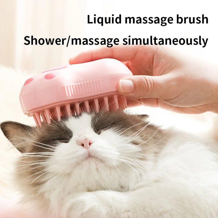 New 3 in 1 Pet Brush Cat Steam Brush Dog Comb