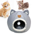 Deep Sleep Cat Bed Cats Cave Hut Soft Calming Pet Sofa Warm Dogs Basket Indoor Cozy Cat House Kitten Nest Cave Pet Accessories