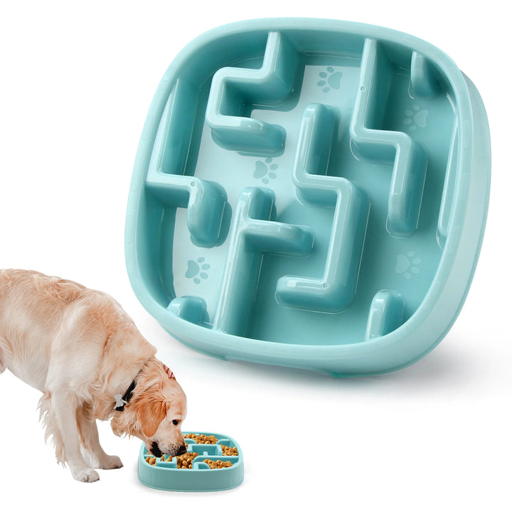 Pet Dog Slow Feeder Bowl, Fun, Non-Slip, Anti-Swallowing